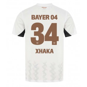 Bayer Leverkusen Granit Xhaka #34 Venkovní Dres 2024-25 Krátký Rukáv